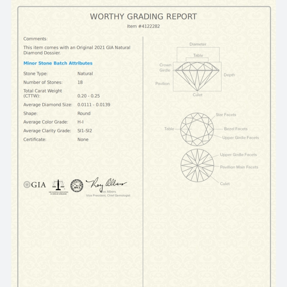 GIA 0.72 Carot Diamond Ring - Picture 14 of 15